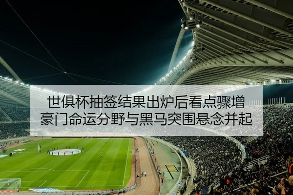 世俱杯抽签结果出炉后看点骤增 豪门命运分野与黑马突围悬念并起
